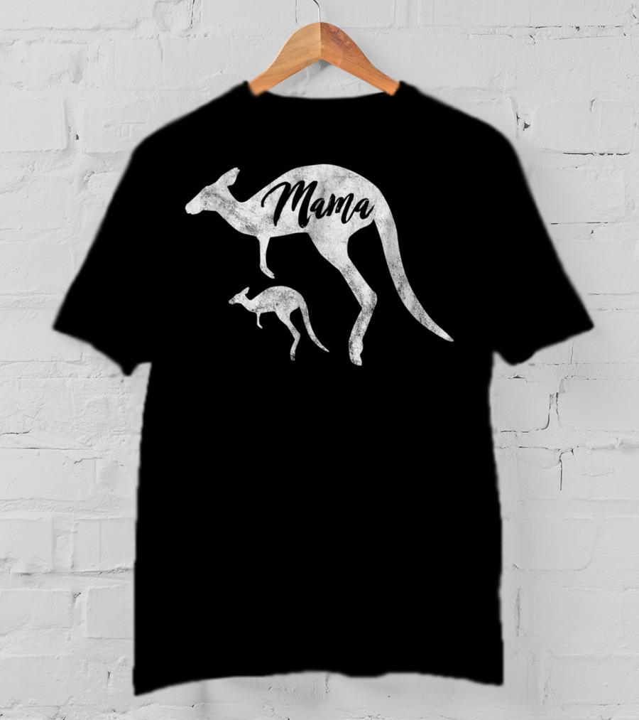 Mama Kangaroo Australia Mother And Baby T-Shirt