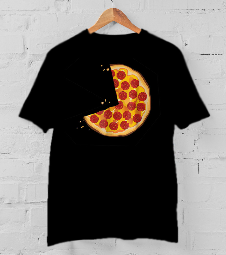 Matching Pizza Slice With 2 Kids Babies Twins Funny81 T-Shirt
