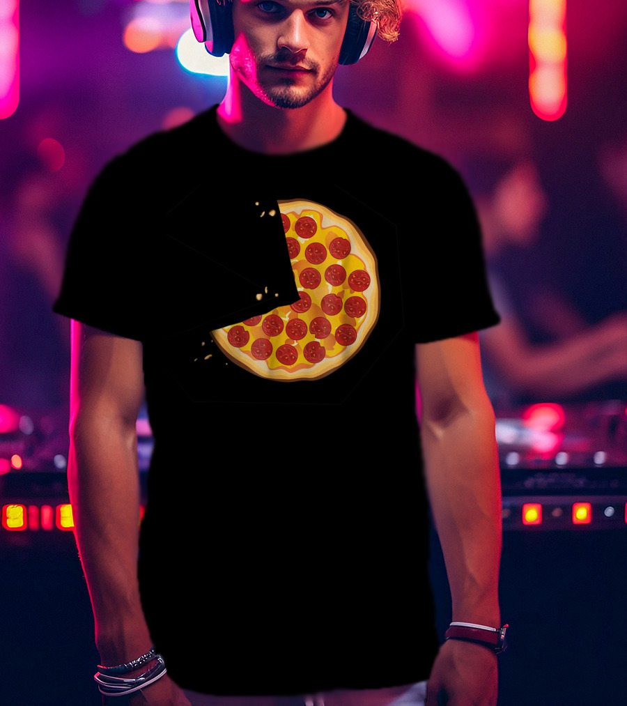 Matching Pizza Slice With 2 Kids Babies Twins Funny81 T-Shirt