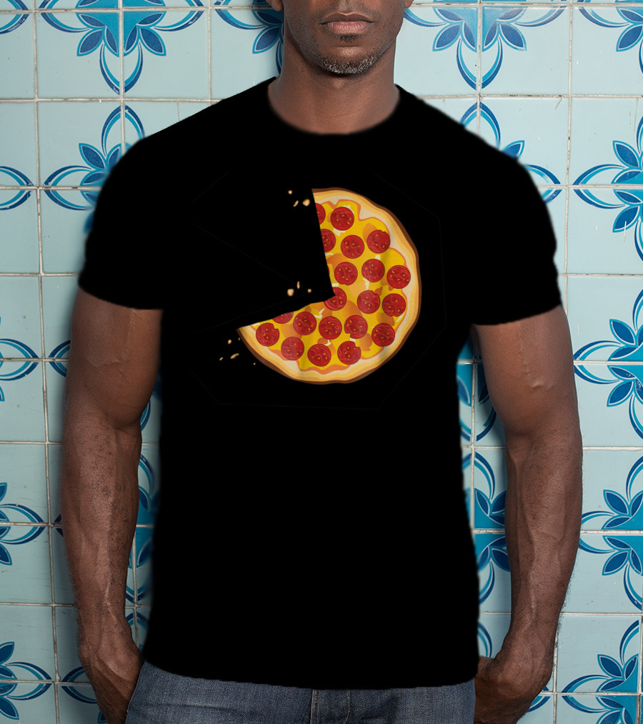 Matching Pizza Slice With 2 Kids Babies Twins Funny81 T-Shirt