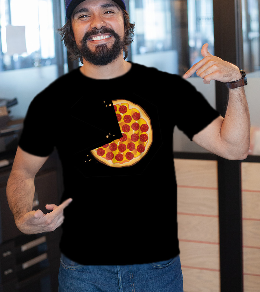 Matching Pizza Slice With 2 Kids Babies Twins Funny81 T-Shirt