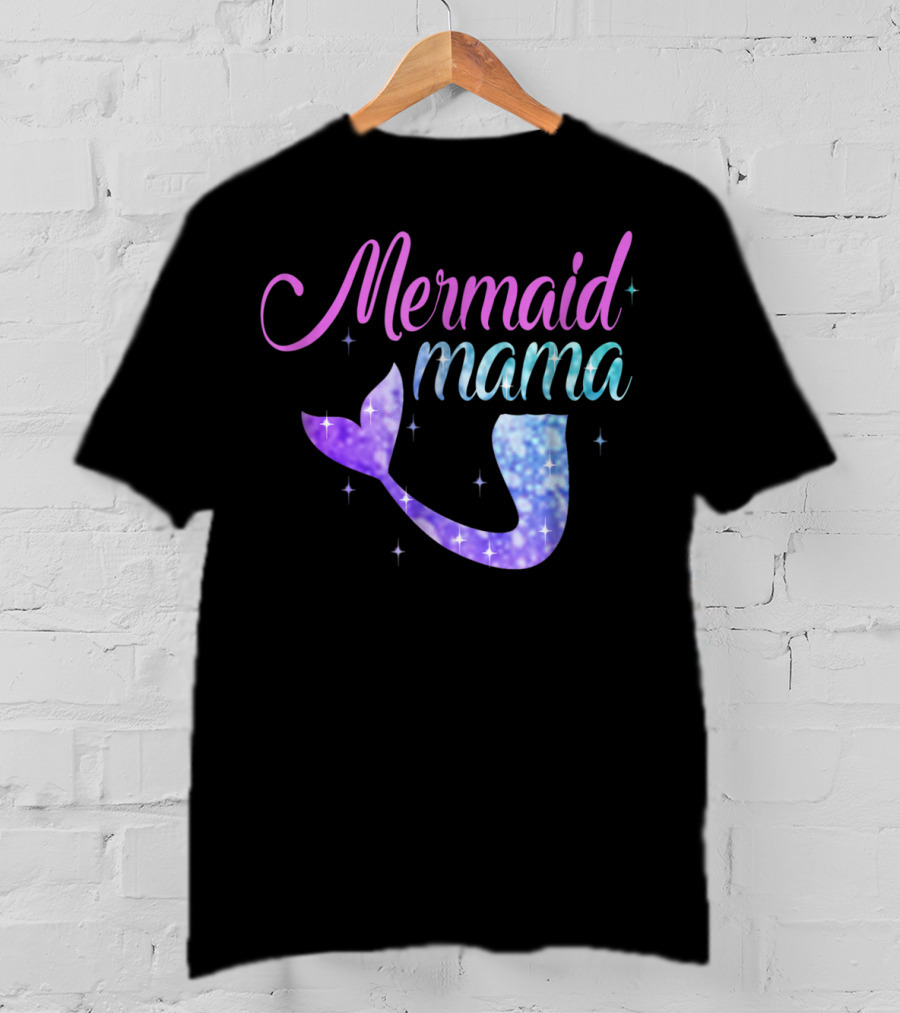 Mermaid Mama Sparkling Tail T-Shirt