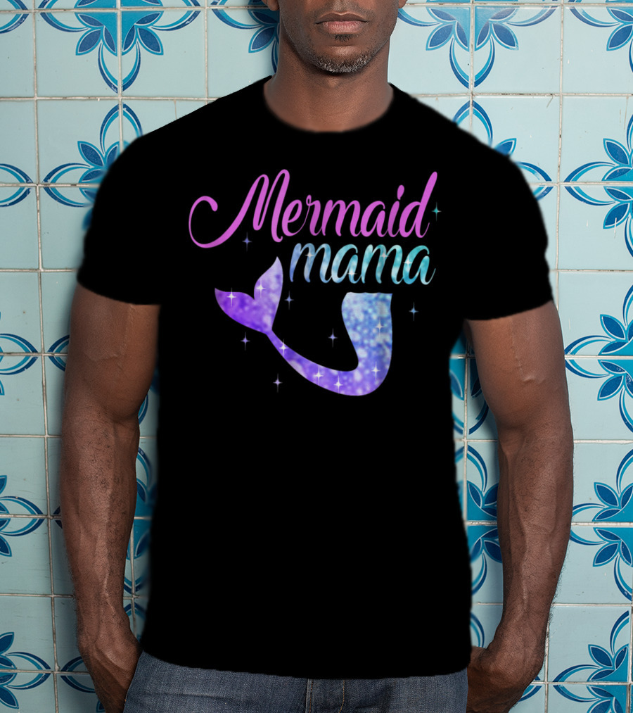 Mermaid Mama Sparkling Tail T-Shirt