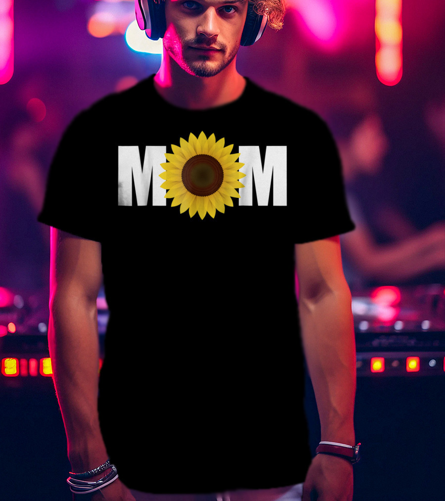 MOM Sunflower Floral T-Shirt