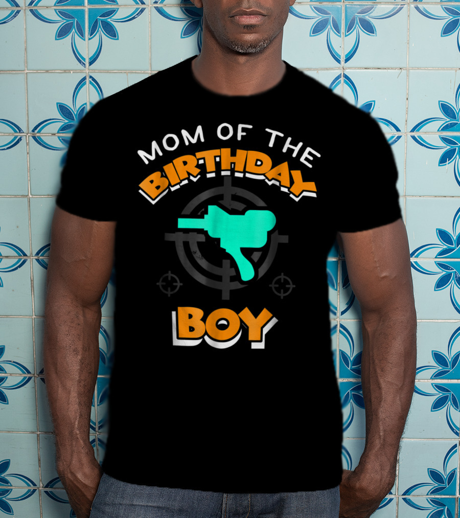 Mom Of The Birthday Boy Paintball Party Mother42 T-Shirt