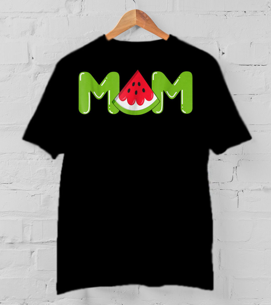 Mom Watermelon Tropical Summer Fruit Mother T-Shirt