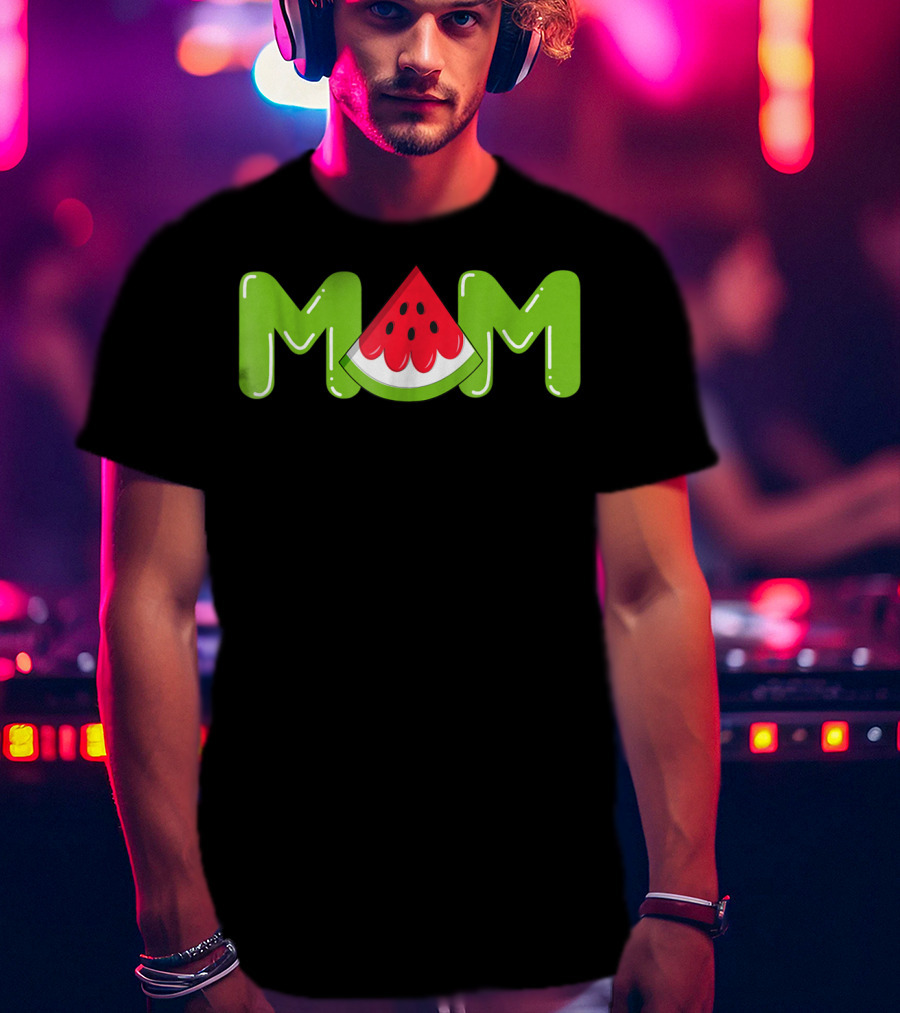 Mom Watermelon Tropical Summer Fruit Mother T-Shirt