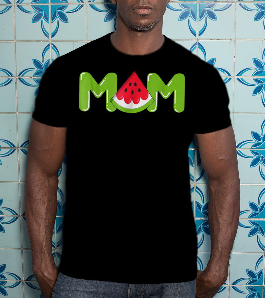 Mom Watermelon Tropical Summer Fruit Mother T-Shirt