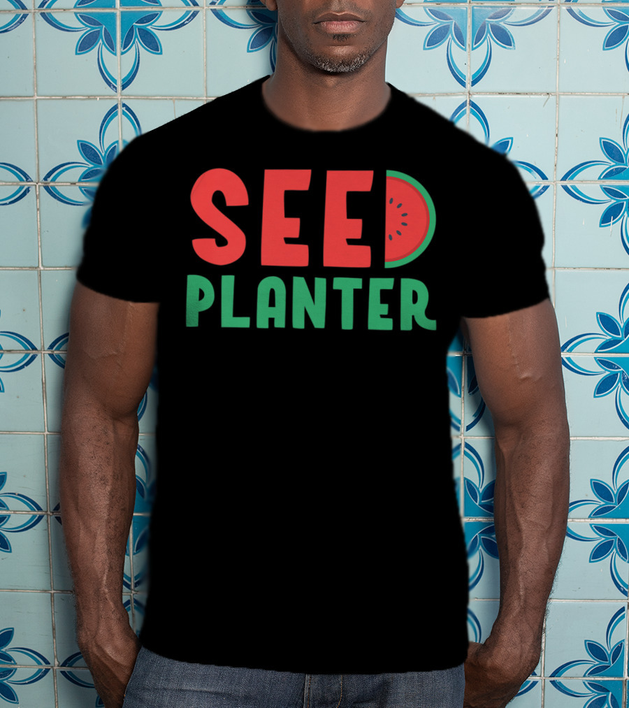 Seed Planter New Mom Pregnancy Watermelon Theme For Women 11 T-Shirt