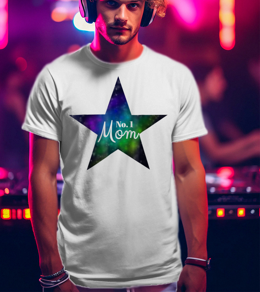 No. 1 Mom Star Galaxy Best Mom In The World T-Shirt