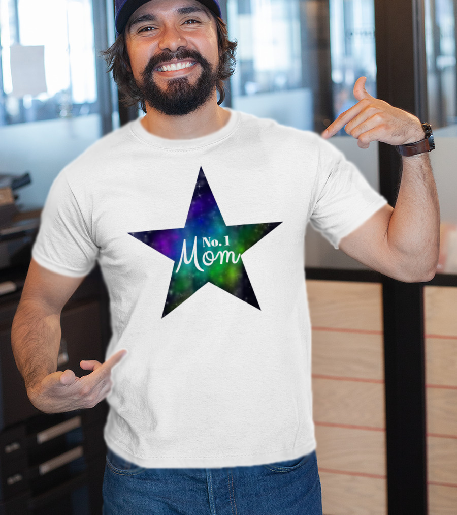 No. 1 Mom Star Galaxy Best Mom In The World T-Shirt