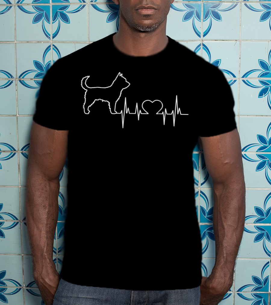Portuguese Podengo Pequeno Heartbeat Love T-Shirt