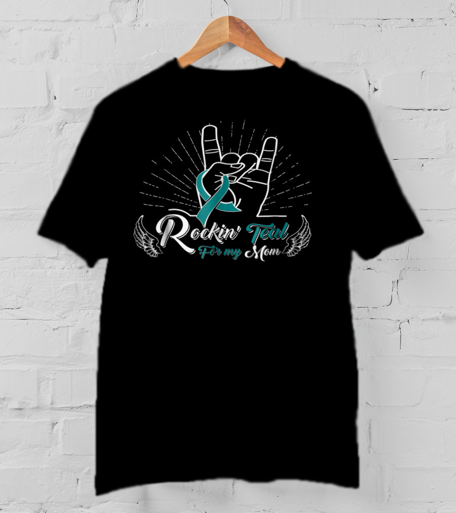 Rockin' Teal For My Mom Polycystic Kidney Disease PKD Awareness T-Shirt