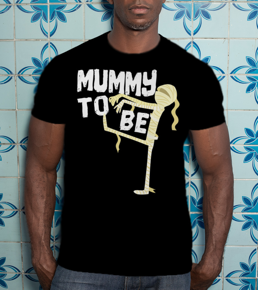 Mummy To Be Pregnancy Halloween First Time Mom Reveal Baby Shower60 T-Shirt