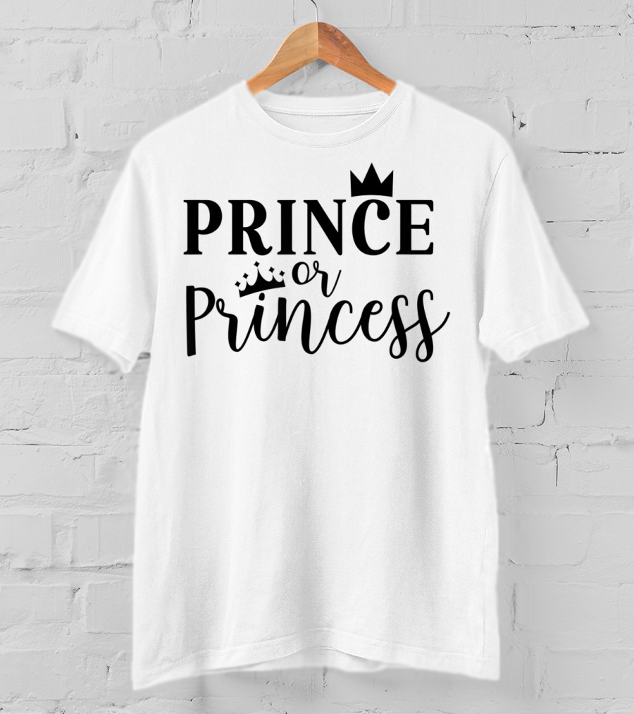 Prince Or Princess Gender Reveal Dad Cute91 T-Shirt