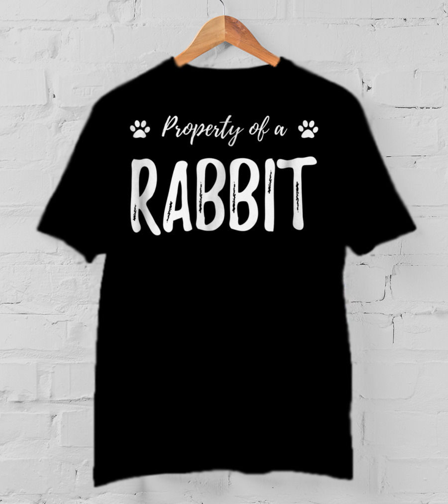 Property Of A Rabbit Funny Rabbit Lover Bunny Mom T-Shirt