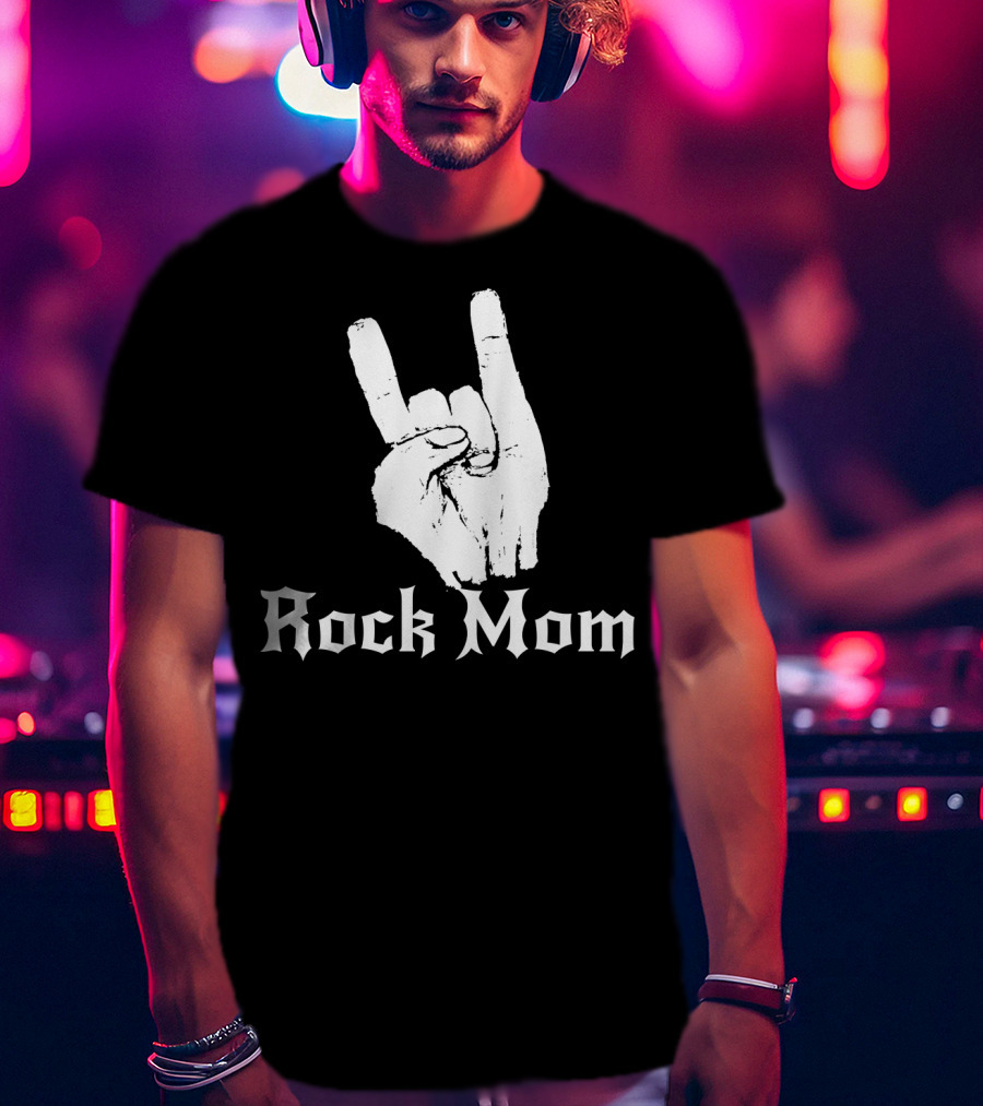 Rock Mom Hand Horns Rock N Roll T-Shirt