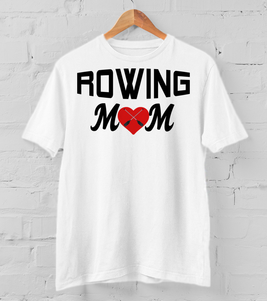 Rowing Mom Heart Oars T-Shirt