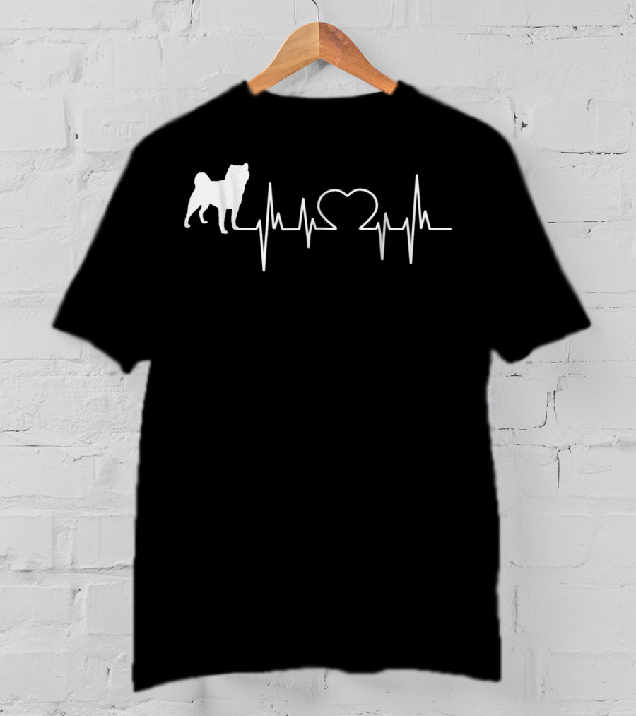 Shiba Inu Heartbeat 18 T-Shirt