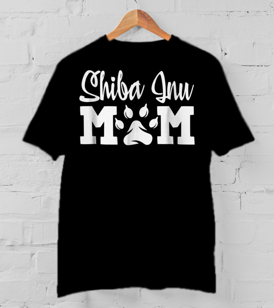 Shiba Inu Mom Paw Prints T-Shirt