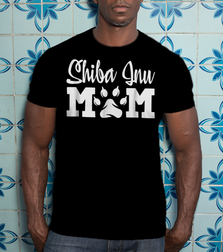 Shiba Inu Mom Paw Prints T-Shirt