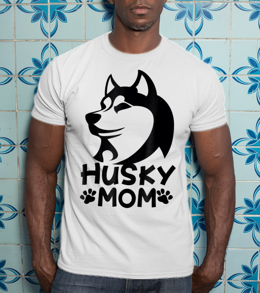 Husky Mom Siberian Husky Lovers I Love My Husky T-Shirt
