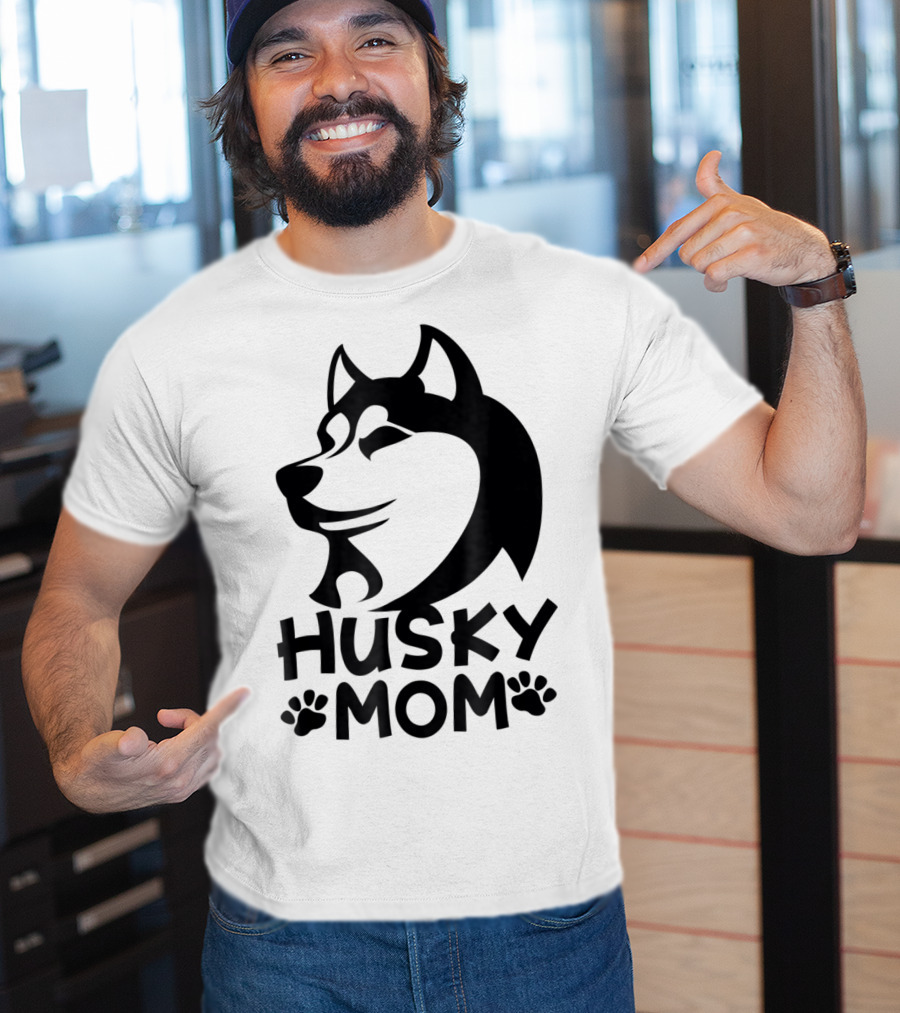 Husky Mom Siberian Husky Lovers I Love My Husky T-Shirt