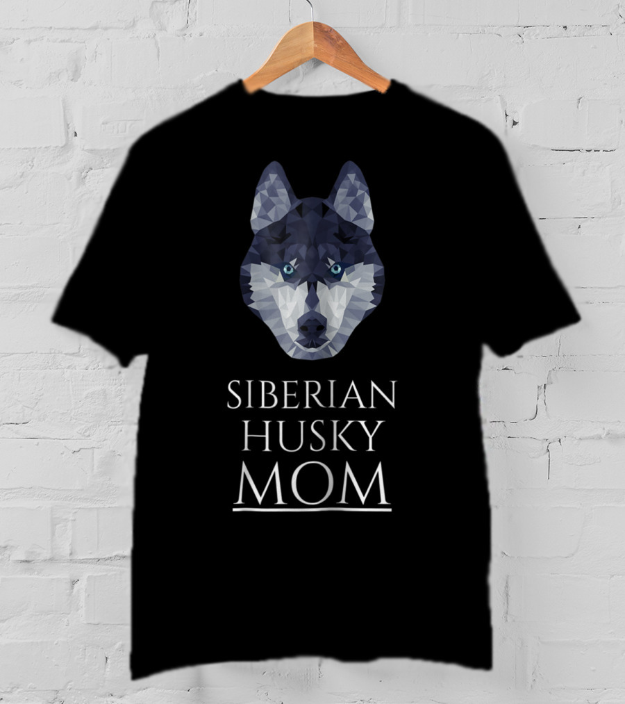 Siberian Husky Mom Blue Eyes Dog Owner T-Shirt