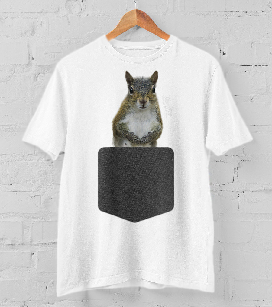 Squirrel Pocket Squirrel Mom Funny Squirrel Lover Teeshirt T-Shirt