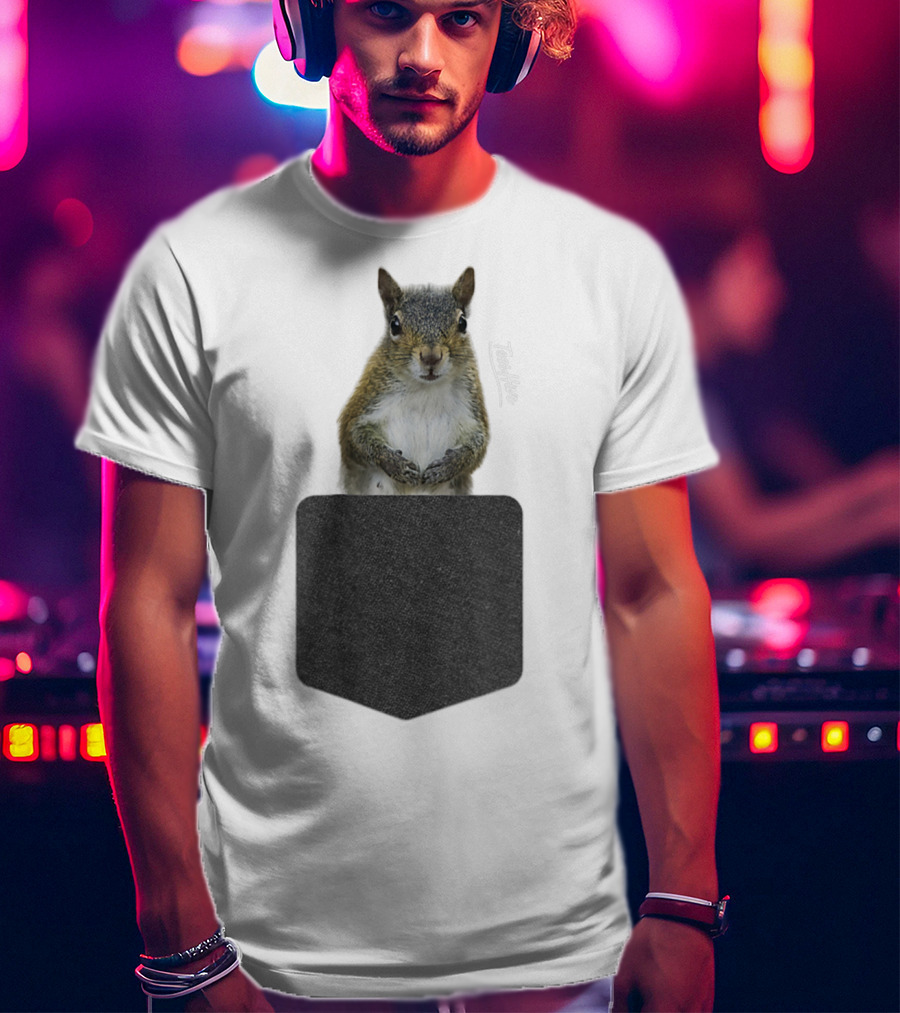Squirrel Pocket Squirrel Mom Funny Squirrel Lover Teeshirt T-Shirt
