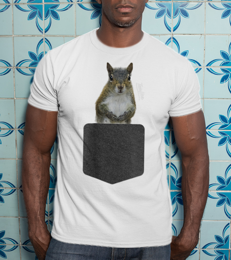 Squirrel Pocket Squirrel Mom Funny Squirrel Lover Teeshirt T-Shirt