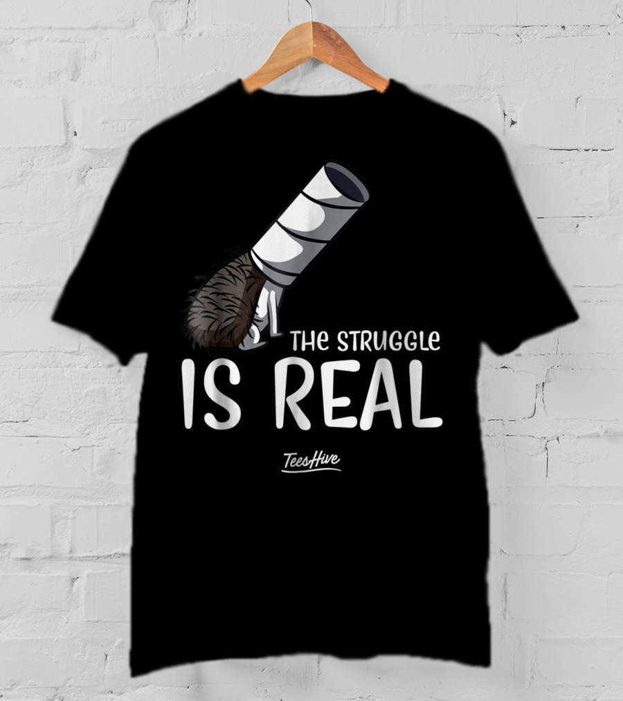 The Struggle Is Real Hedgehog TeesHive Funny Lover 15 T-Shirt