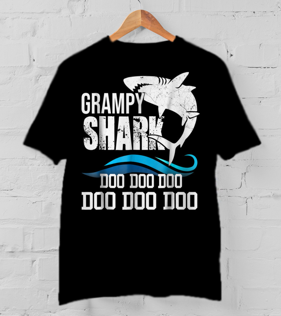 Grampy Shark Doo Doo Doo Halloween Grandma Mother Mom T-Shirt