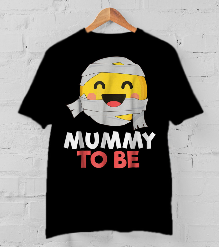Mummy To Be Emoji Halloween Pregnancy T-Shirt