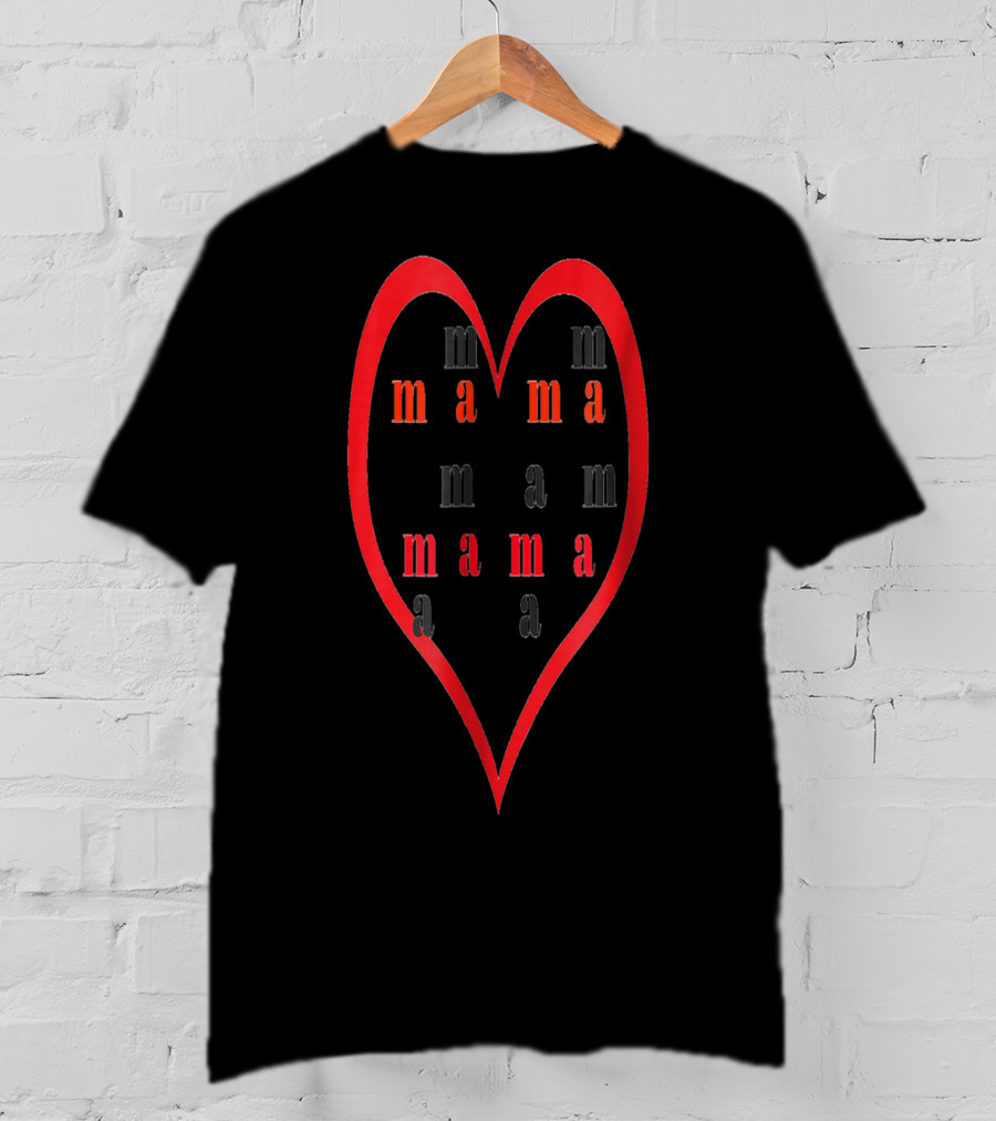 Happy Birthday Mom Mama 90 Heart T-Shirt