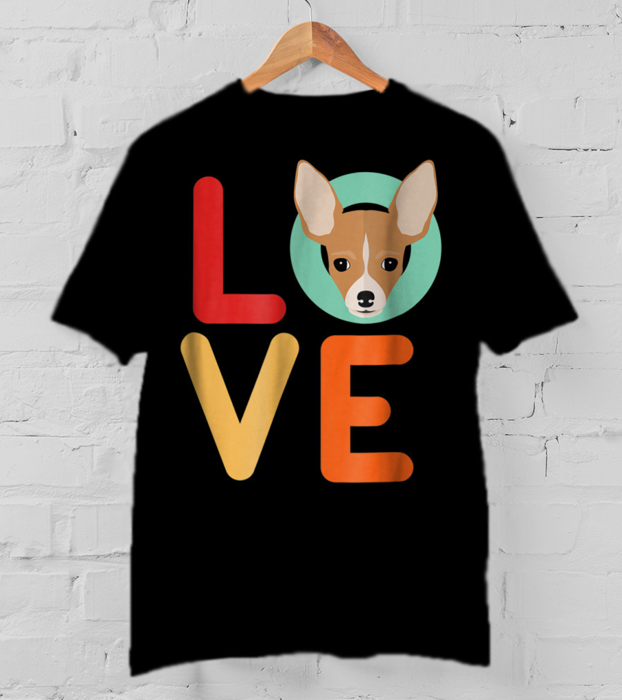 Love Chihuahua Dog Animal Lover Puppies Mom Dad T-Shirt