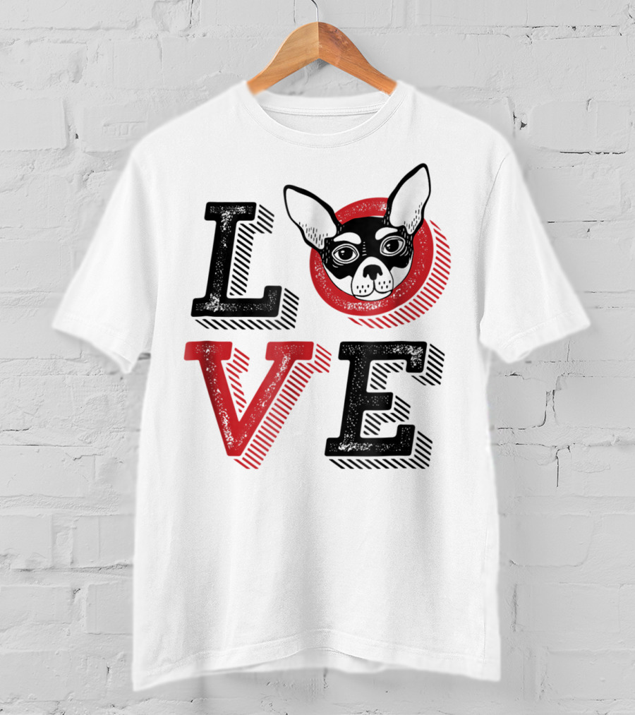 I Love Chihuahua Puppies Mom And Dad 17 Love T-Shirt