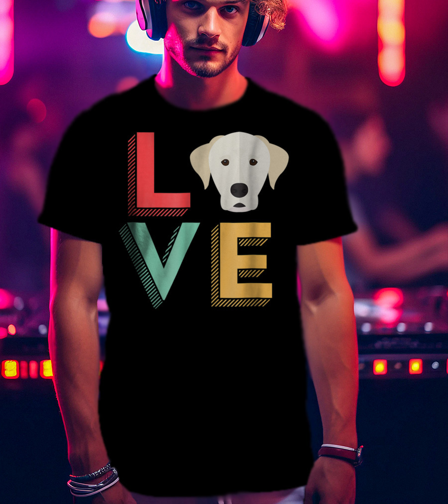 I Love Labrador Dog Lover Lab Puppies Mom And Dad39 Cute Puppy Head In LOVE T-Shirt