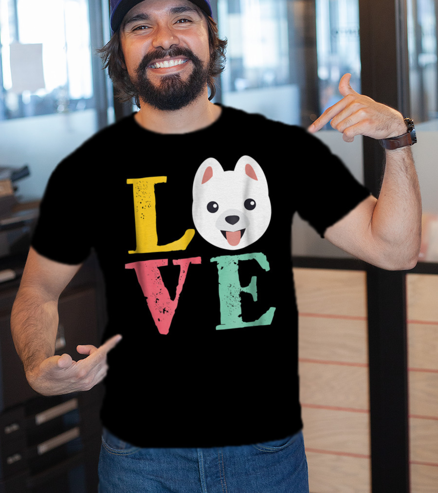 LOVE Pomeranian Dog Pom Owner Puppies Mom And Dad15 T-Shirt