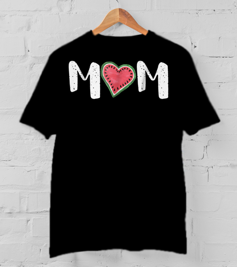 Mom Heart Watermelon T-Shirt