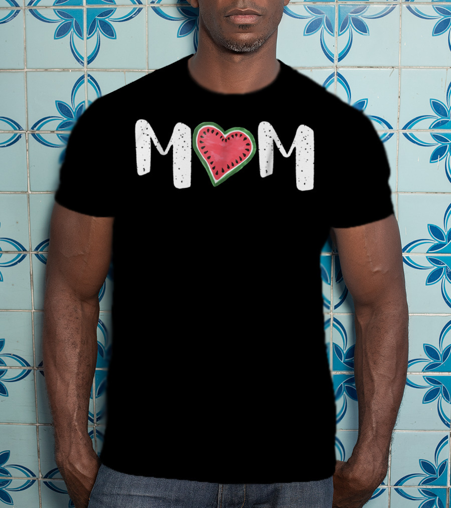 Mom Heart Watermelon T-Shirt