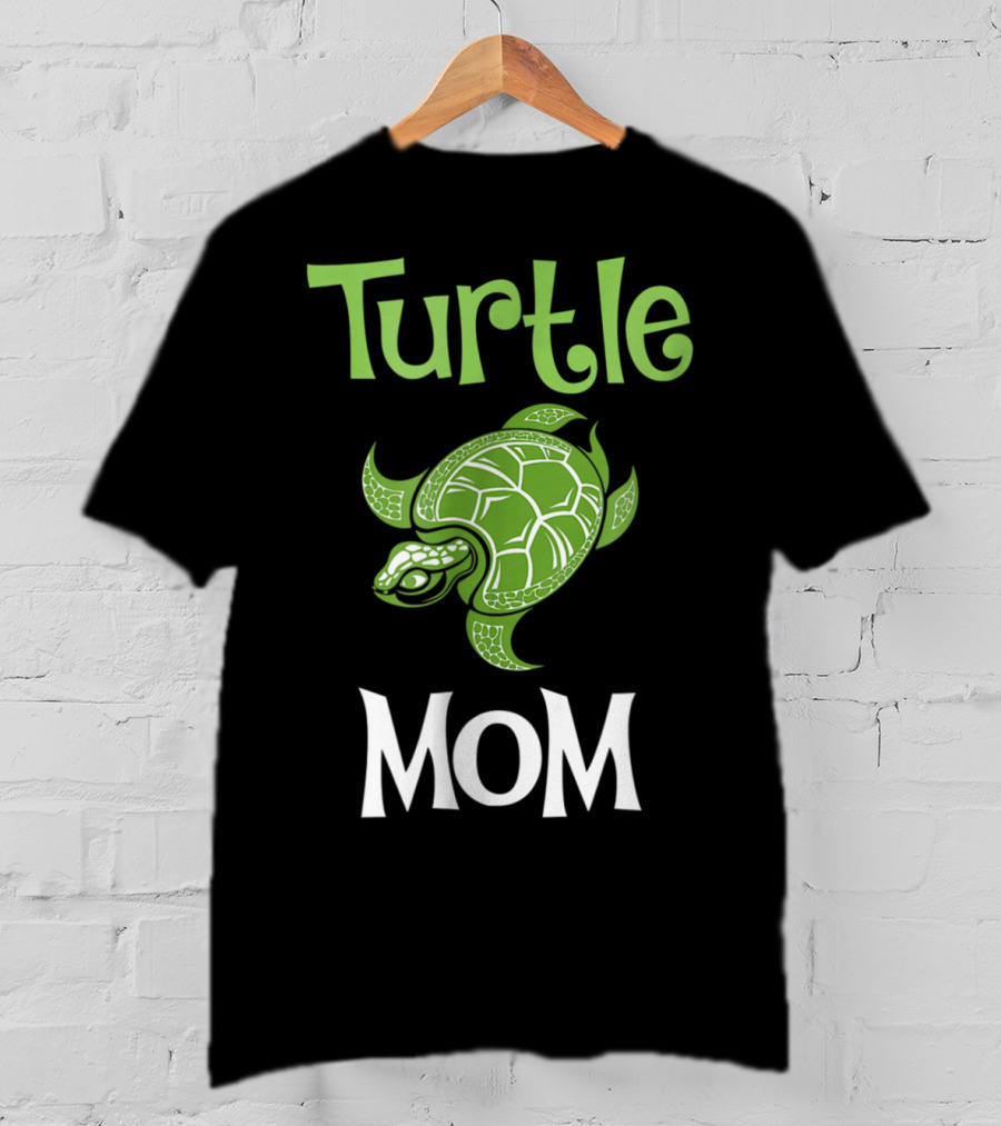 Turtle Mom Green Tortoise T-Shirt