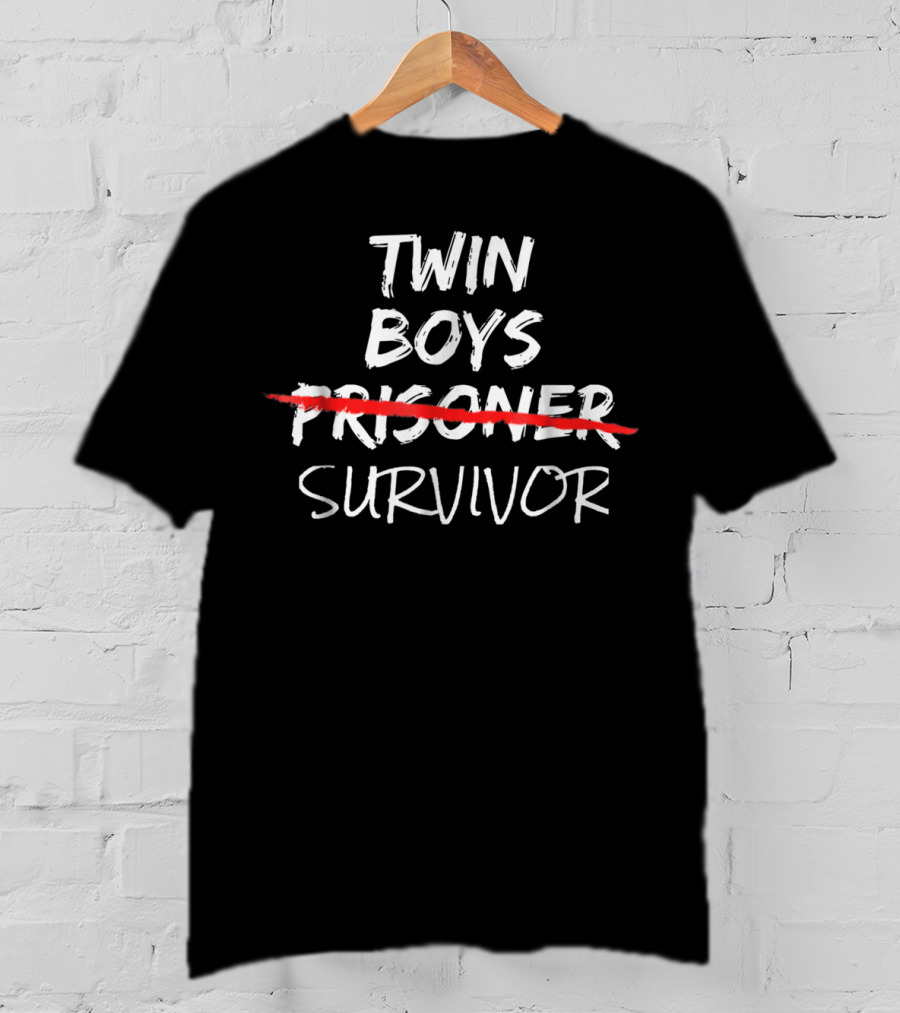 Twin Boys Prisoner Survivor Dad Tees97 T-Shirt