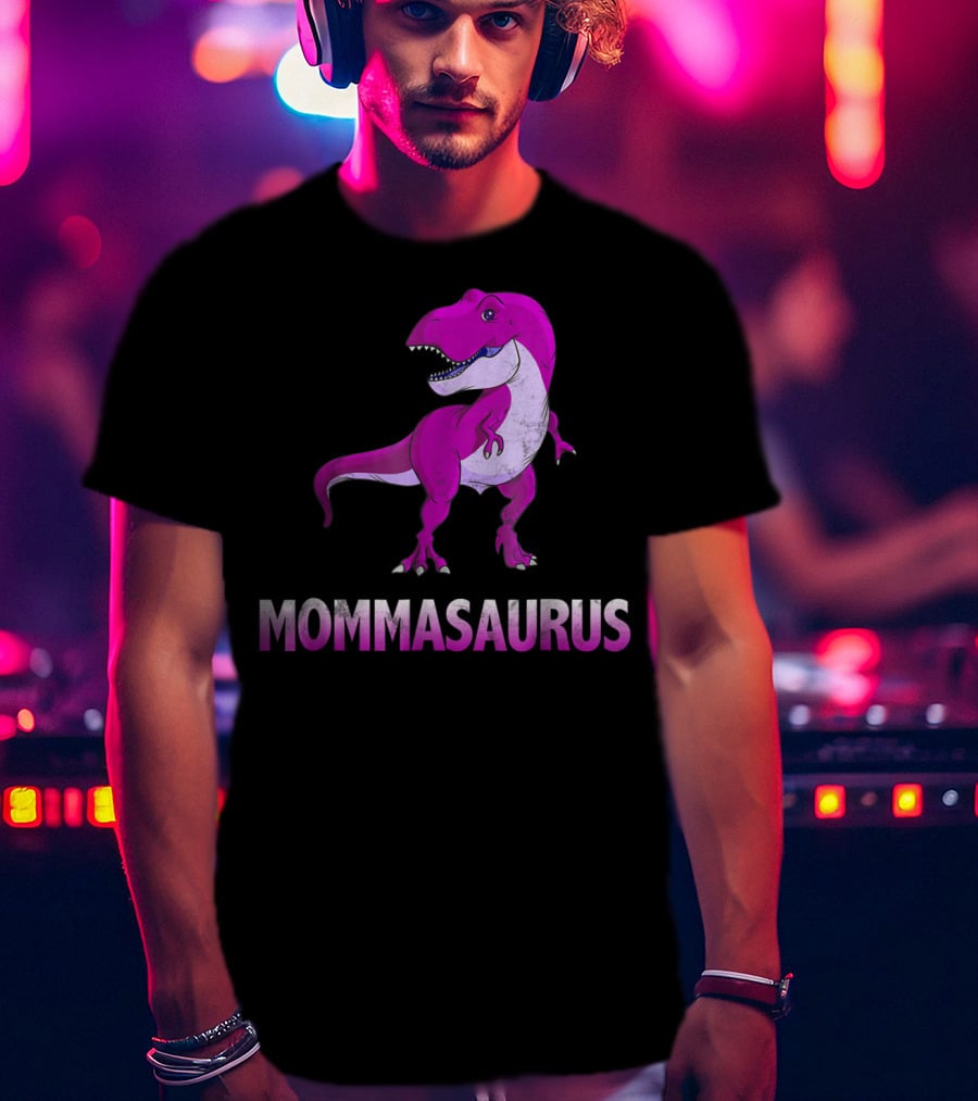 MOMMASAURUS Pink TRex Mother Momma TRex T-Shirt