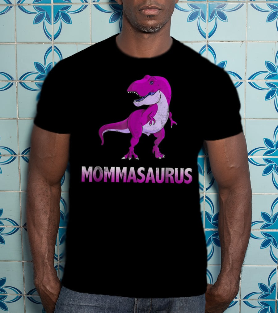 MOMMASAURUS Pink TRex Mother Momma TRex T-Shirt