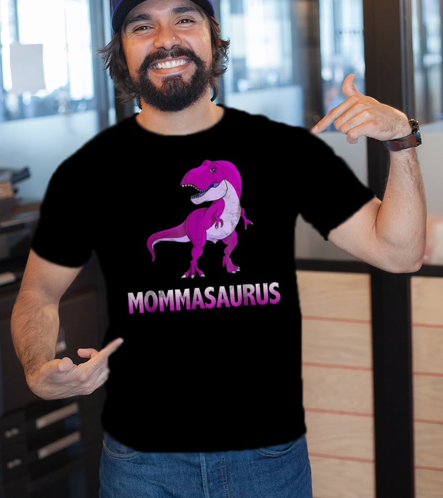 MOMMASAURUS Pink TRex Mother Momma TRex T-Shirt
