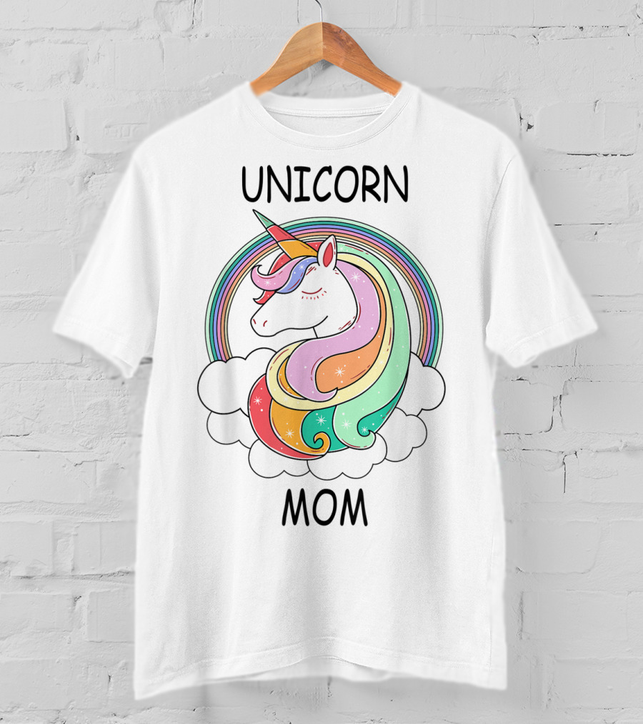 Unicorn Mom Cute Funny Rainbow Unicorn T-Shirt