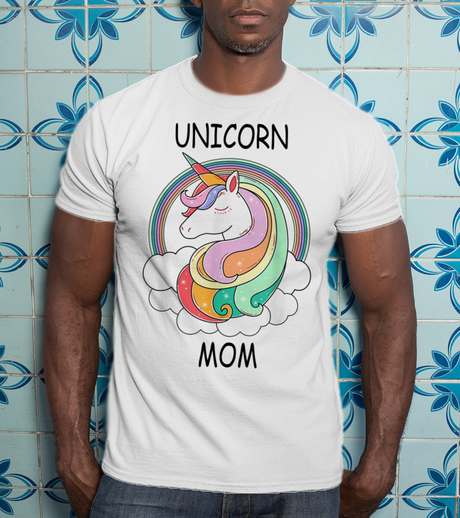 Unicorn Mom Cute Funny Rainbow Unicorn T-Shirt