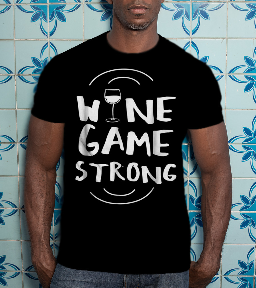 Wine Mom Funny Wine Game Strong Wine Running 93 T-Shirt