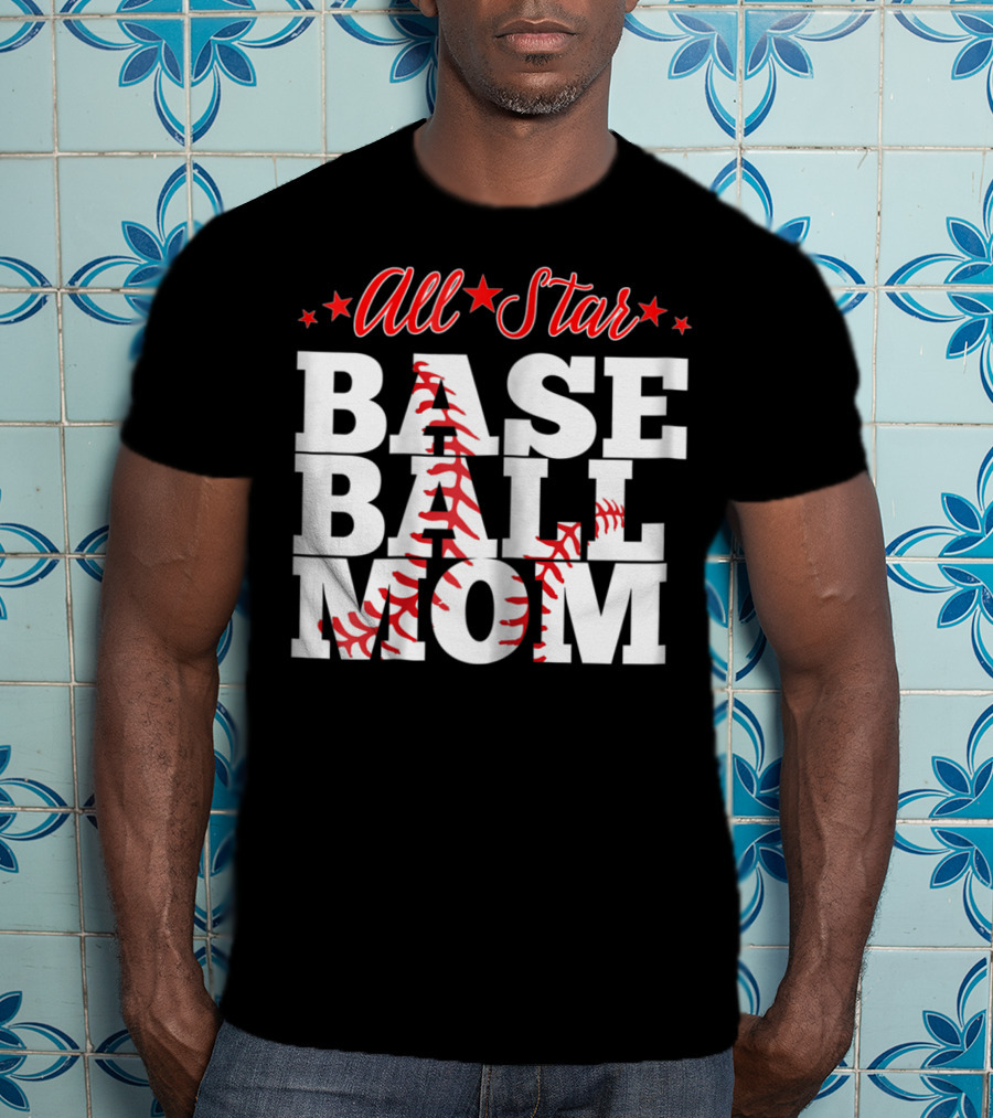 All Star Baseball Mom T-Shirt